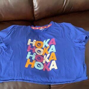 Hoka cropped tshirt xl worn 1 time